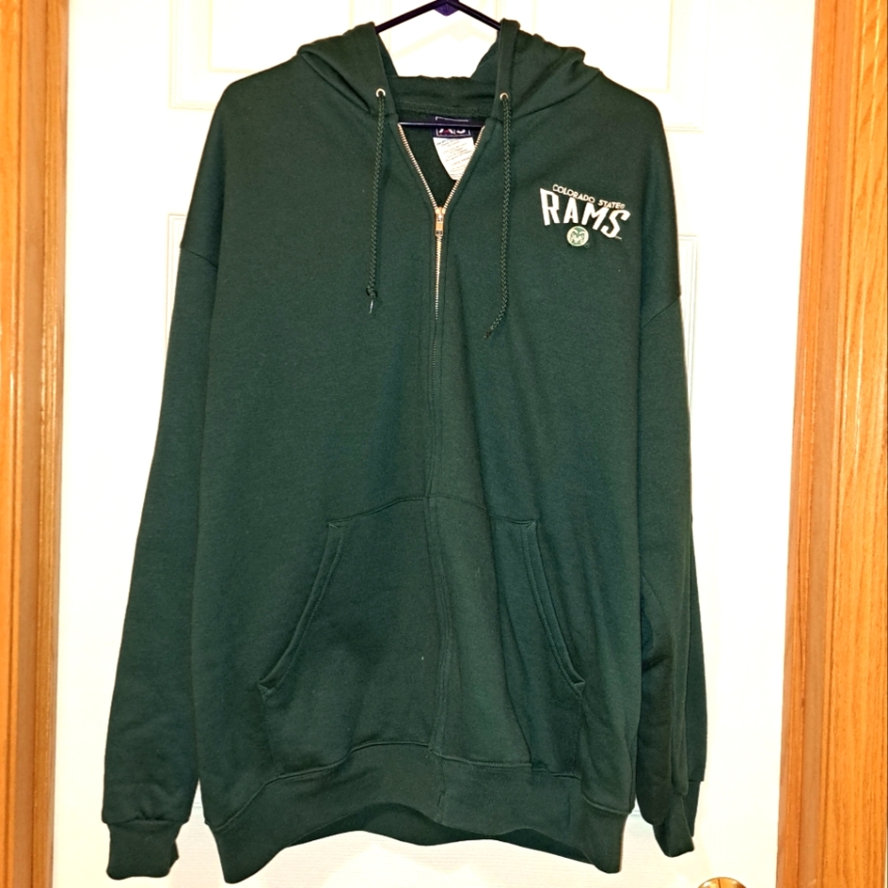 Colorado State Rams Green Zip-up Hoodie - Large